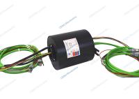 Application d'industrie de Ring Integrated Slip Ring For de glissement de Gigabit Ethernet des 2 Manche