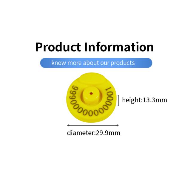 Rfid 134.2 кГц Электронные коровьи теги Smart High Tech