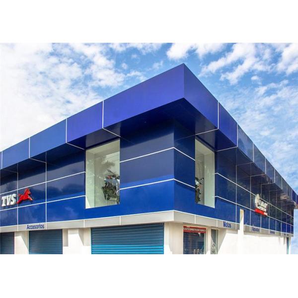 Fire Retardant 4X8ft Aluminum Composite Insulated Curtain Wall Panels Mirror Surface