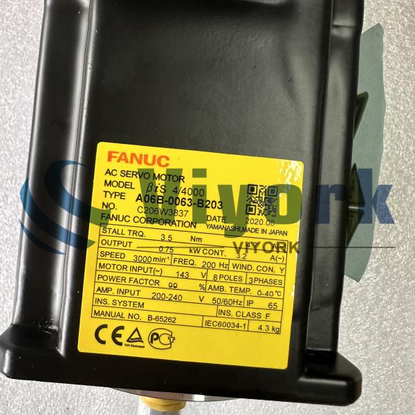 Fanuc A06B-0115-B804 Servomoteur AC 1,5 A Blanc