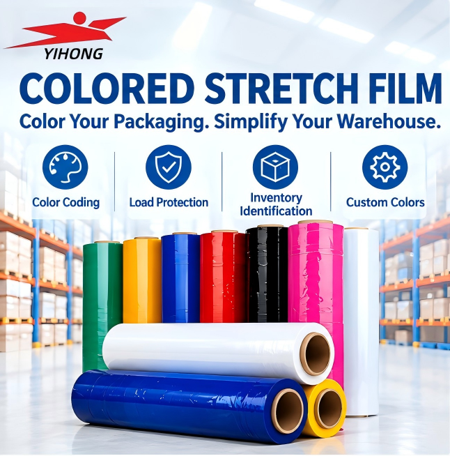 Machine Grade Stretched LLDPE Stretch Film Moisture Proof Pallet Wrap for Logistic Pallet Warehouse Packaging