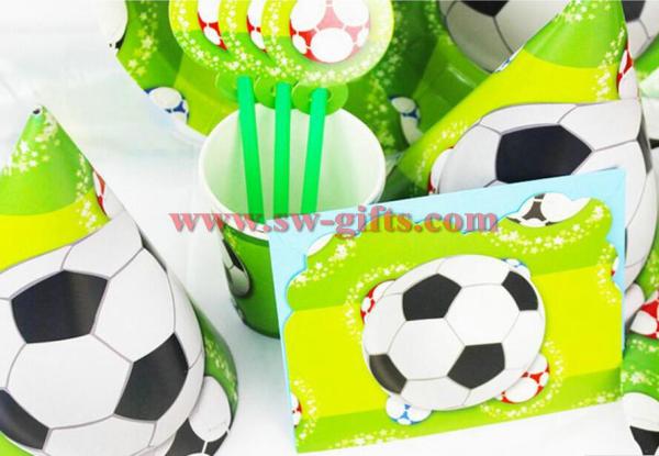 2019 Kids Boys Birthday Party Decoration carton Set Football Theme Party Supplies Baby Birthday Party celebration