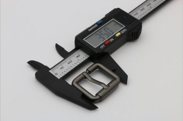 Custom Bag Accessories Western 24.9 MM Matte Gunmetal Color Metal Italy Pin Buckle Belt Buckle
