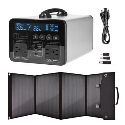 Camping Home Emergency Backup 1200W Portable Solar Power Kits