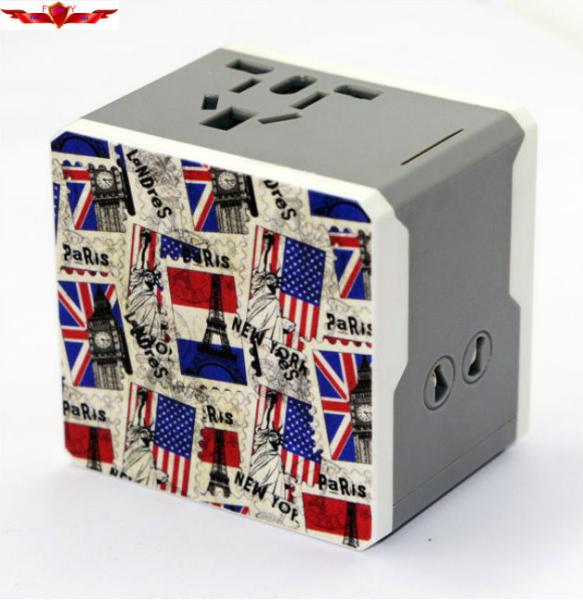 Newest Design Travel Adaptor with 2.1A USB Charger Iphones,ipads With UK/EURO/USA/AUS PLUG