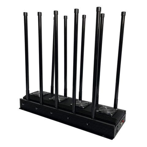 Téléphone portable 5G Jammer + WiFi + VHF + UHF / GPS / Localiseur 10 bandes Omni ou directionnelle patch antennes