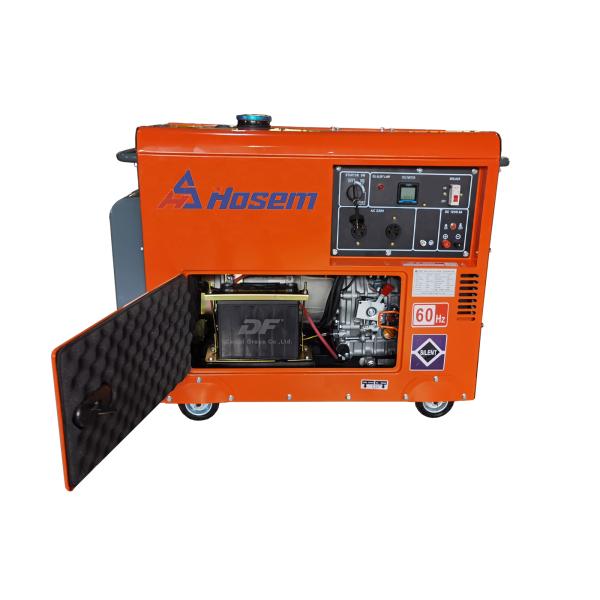 генератор супер молчаливого дизельного генератора 5kW 5kVA 5.5kVA 6kva домашний дизельный