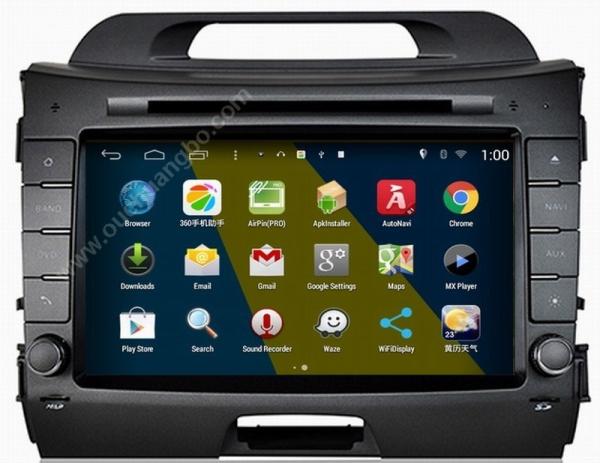 Ouchuangbo S160 Kia Sportage 2014 audio DVD gps radio android 4.4 3G WIFI 1080P free map