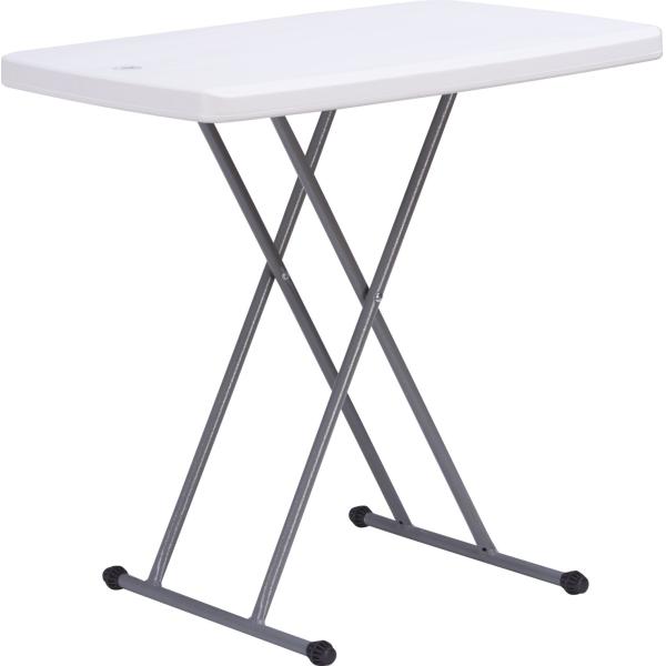 30Inch Plastic Height Adjustable Laptop Folding Table for Home Office Living Room
