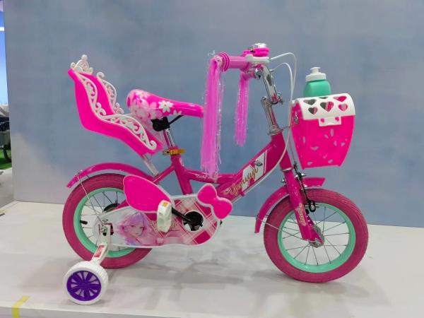 Princess Kids Bikes For Girls 12 16 20 Inch Wheel Size With Backrest For Children'S Pedal Cycle
