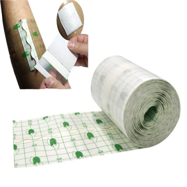 Waterproof pu film drape roll transparent medical dressing wound care surgical dressings bandage