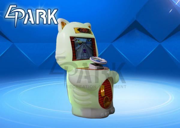 60W Power Kids Racing Game Simulator Machines Hardware / Plastic / Wood Material