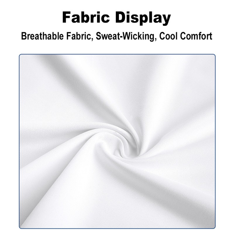 Men's Summer Golf Short Sleeve T-Shirt, Breathable Quick Dry Functional Fabric Golf Apparel