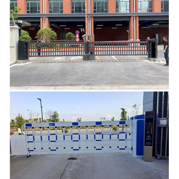 Extra Large Drop Arm Barrier Gate Access Control 1.7m Height For Warehouses