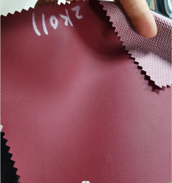 Synthetic PVC Faux Leather Material For Furniture Eco Friendly Car Upholstery