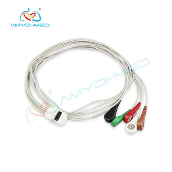 Mortara H5 ECG Holter Cable Compatible Aha 5 Lead 10 Pin Holter Lead Wires
