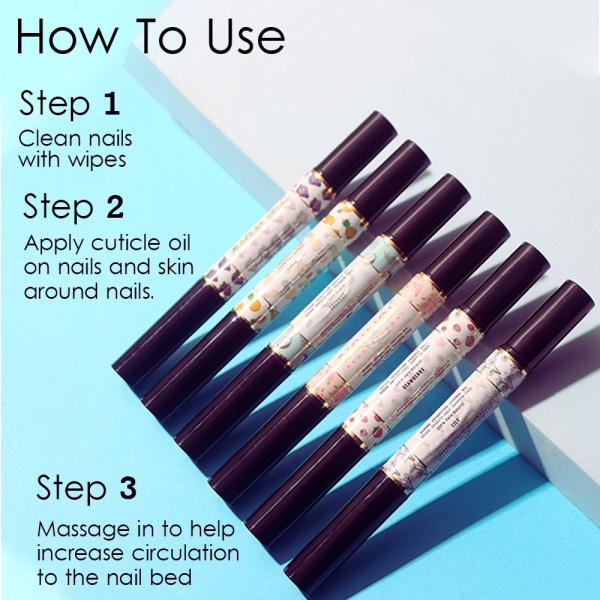 Cuticle Softener Remover Nail Pusher Tool Kit with 14 Scented Cuticle Oil Pens in Customized Individual Box