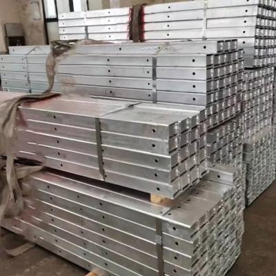 Q235 Q345 8FT Cross Arms Electrical Hot Dip Galvanized Rectangular Steel
