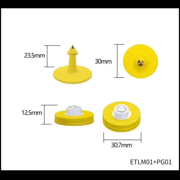 SI le porc électronique de fréquence étiquette la gestion de petite taille de moutons étiquette ISO9001