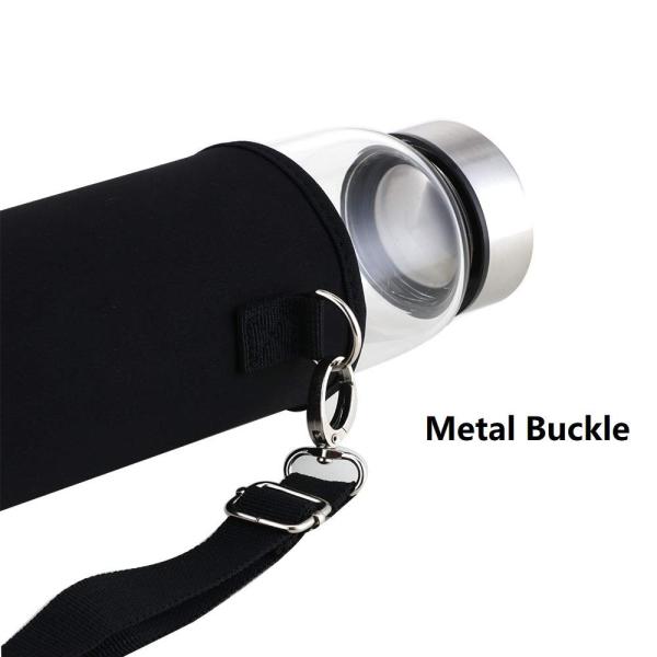 1L 32oz neoprene water bottle sleeve With Metal Buckle