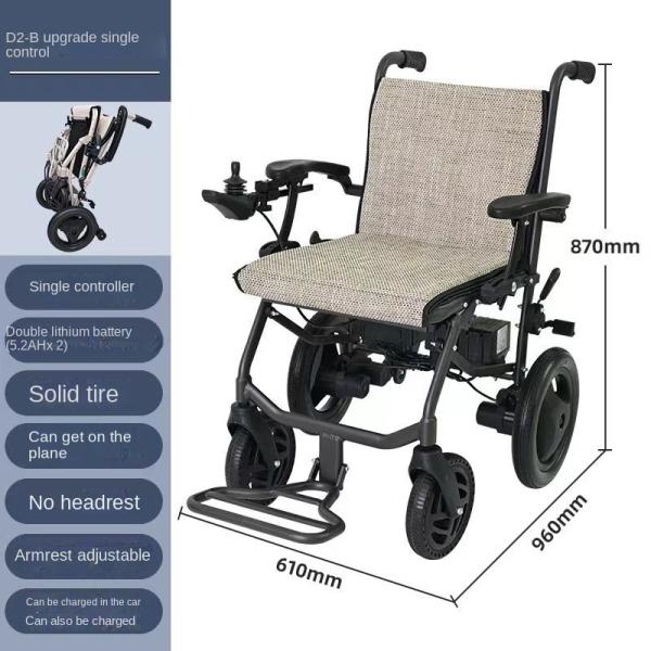 Foldable Electric Wheelchair for Medical Therapy-Performance and Lightweight Design