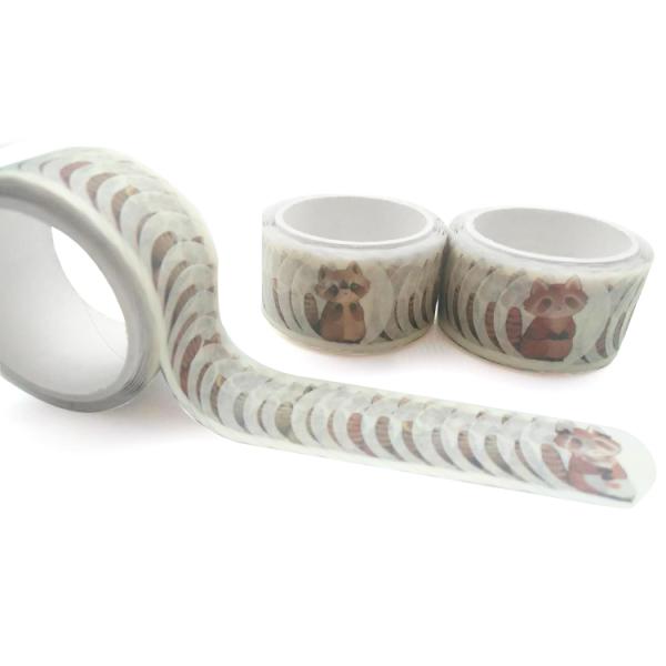 100 стикеров ленты Washi енота мультфильма листов декоративных