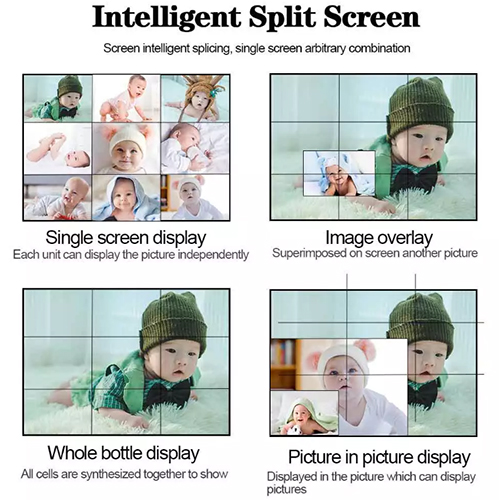 Competitive price 49 inch indoor seamless lcd video wall player for meeting room