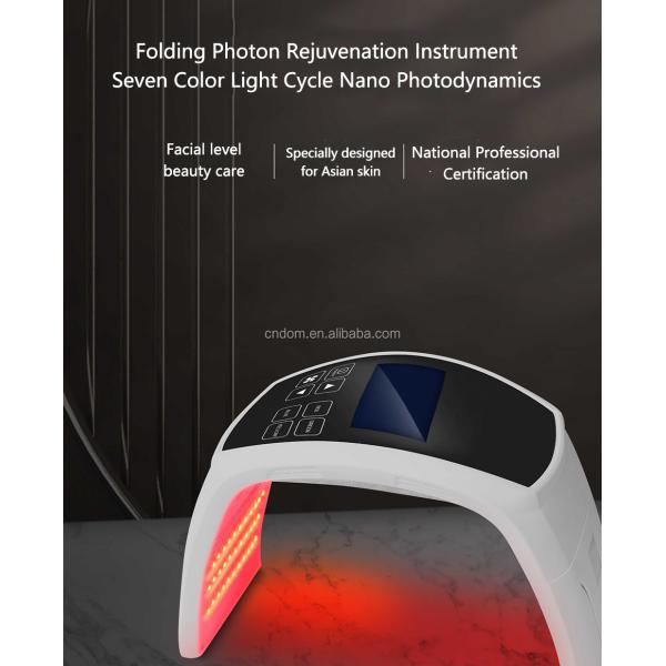 Compact Skin Led Facial Light Therapy for Acne Improvement Professional Grade