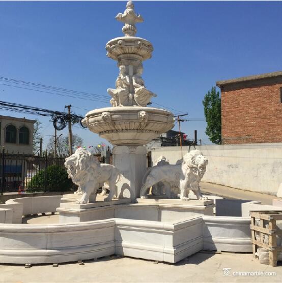 Outdoor garden 5 Tier Stone Marble Water Pool Fountain