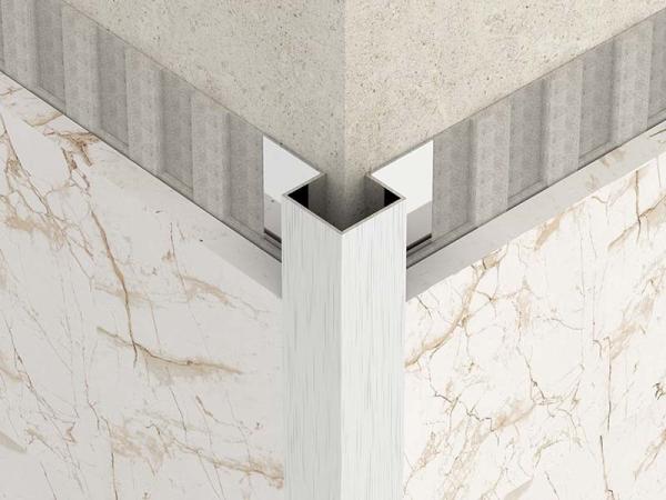 Stainless Steel Brushed Steel Tile Trim 10mm Corner Edge Trim Finishing Closing Strip