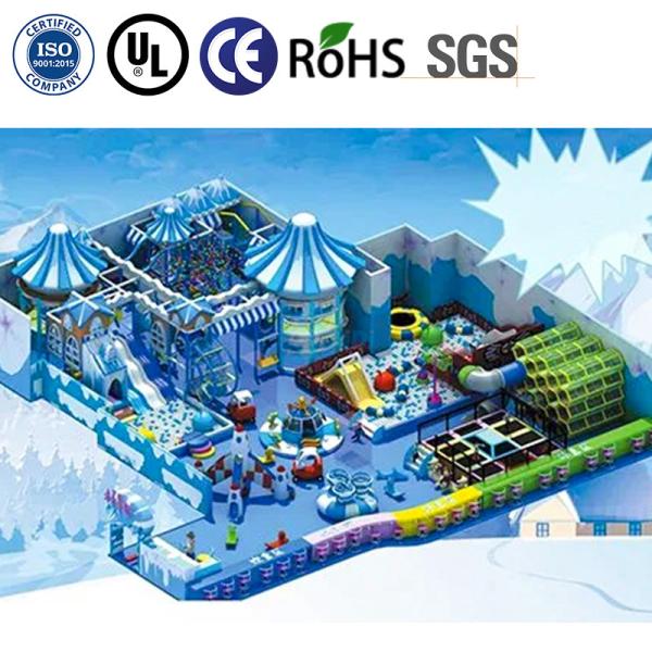 Custom Ice Castle Indoor Playground for Kids with Slide and Ball Pit