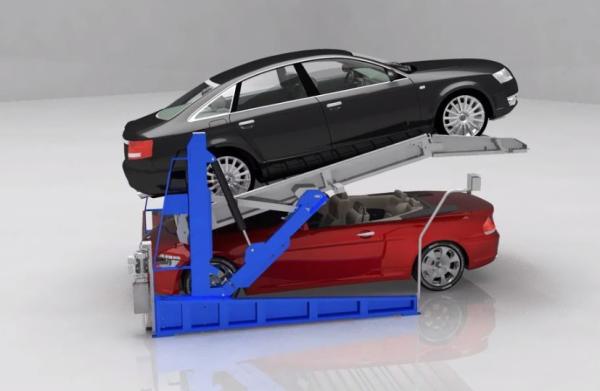 Simple Car Parking Lift 2000KG Electric Hydraulic Luffing Car Parking Lift Easy Car Stacker