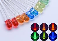 Lentille claire LED de diode en cristal de F5 5mm 630nm 800mcd 0.5W