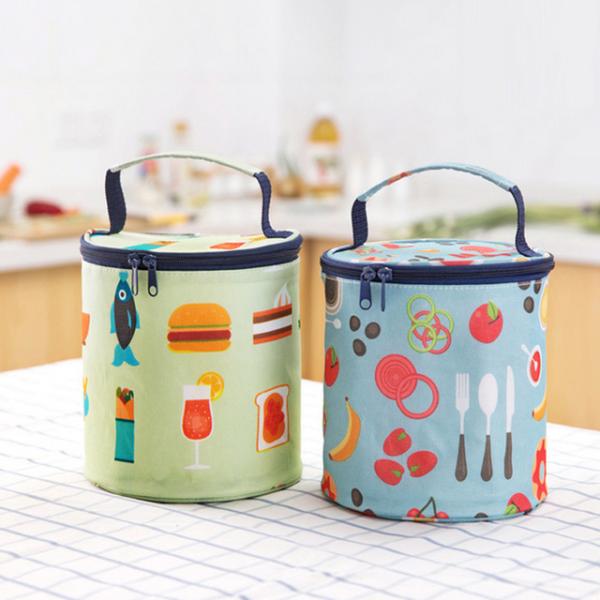 Handheld Insulated Tote Bags , 420D Oxford Cloth Insulated Hot Lunch Containers