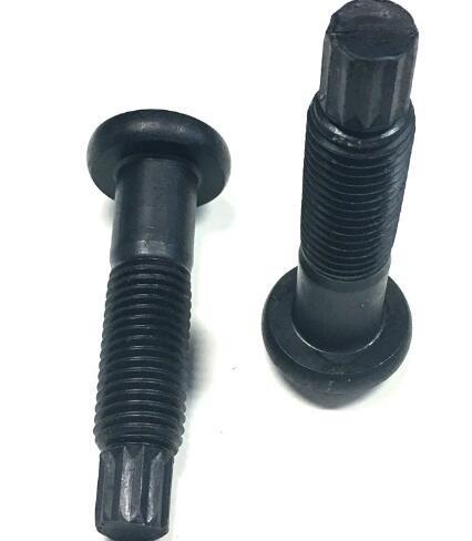 Black Round Head Bolt 10t Tc Bolt M10x30 Size High Precision ASME B18.6.3