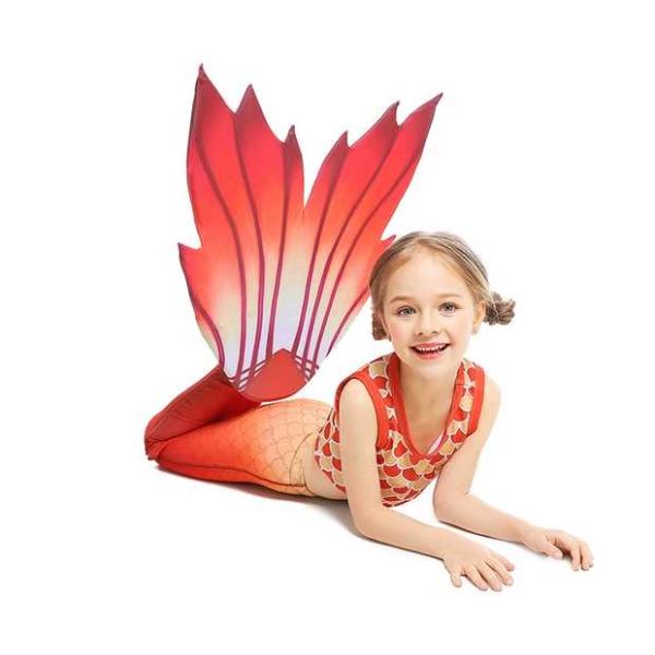 Breathable Ladies Mermaid Tail Graceful Flower Shaped Fin High Elasticity Fabric Mermaid Tail Beach dress