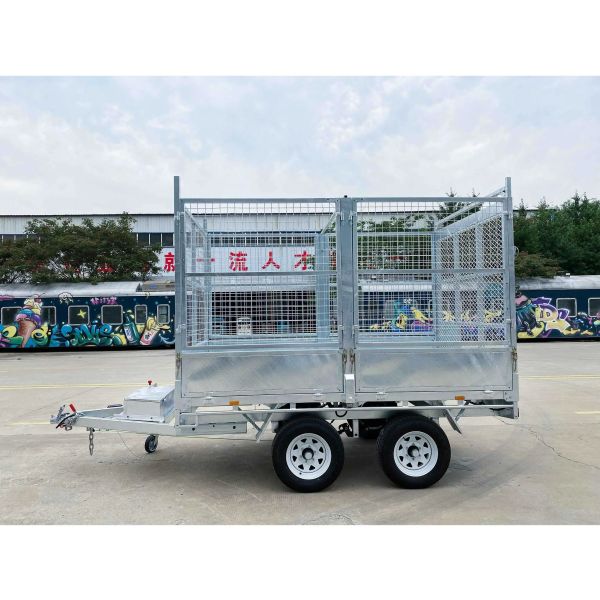 10x7 Dual Axle Box Trailer Hot Dip Galvanised Tilt Box Trailer 3500kg ATM