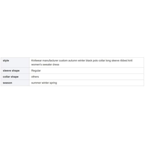                  Knitwear Blue Rib Elegant Casual MIDI Plus Size Women&prime;s Dresses Sexy Sweater Knit Dress             