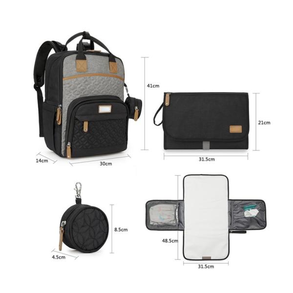 Maternity Kit Backpack Mom Waterproof Stroller Organizers Travel Wet Packs Baby Trolley Diaper Changing Bag In The Hospital