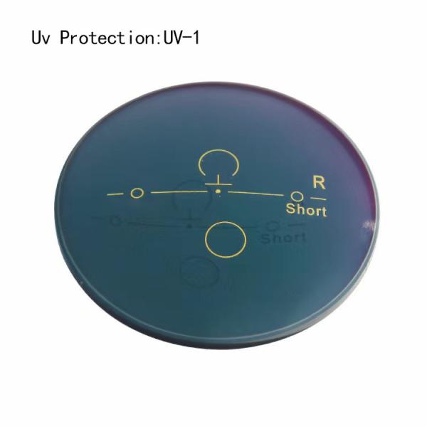 Resin Lens Green Coating 1.60 HMC Multifocal Flat Photochromic Lens High Index