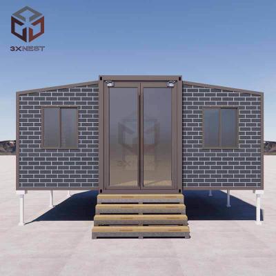 EPS/PU/Rock Wool Sandwich Panel 20FT Casas pré-fabricadas para habitação temporária ou permanente