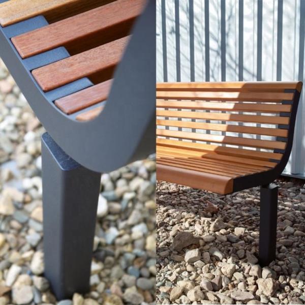 OHSAS18001 Certificate Airport Seating 4 Seater Wooden Bench
