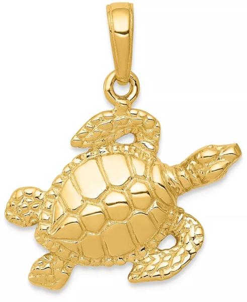 Sea Turtle  Drop Charm Bead  with Crystals crafted in Sterling Silver For Flawless Finish