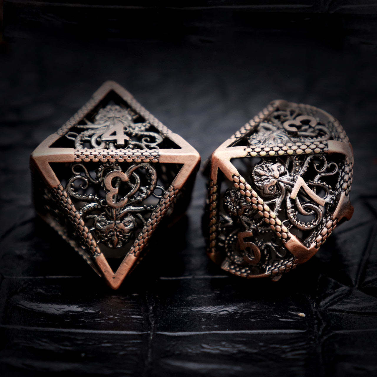 Lightweight High Durability Archaize Dice with Engraved Numbers for Tabletop Games