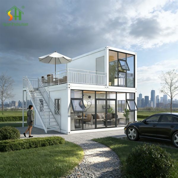 Wind Resistant Weatherproof Prefab Container House Reinforced Galvanized Steel Modular Building for Harsh Climate Areas