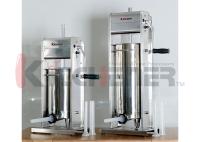 Llenador de acero inoxidable FDA de la carne de la manivela 20LB de la embutidora de la salchicha de Motirzed de los engranajes duales