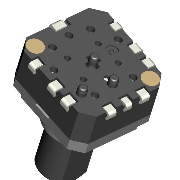 Encodeur par accroissement isolé de Digital d'axe, commutateur de 6mm Mini Rotary Encoder With Push