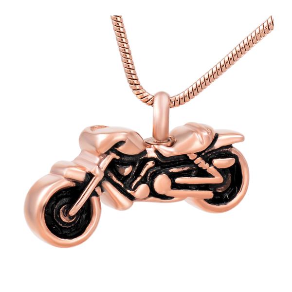 Unique 316L Stainless Steel Vintage Motorcycle Pendant Cremation Jewelry for Ashes
