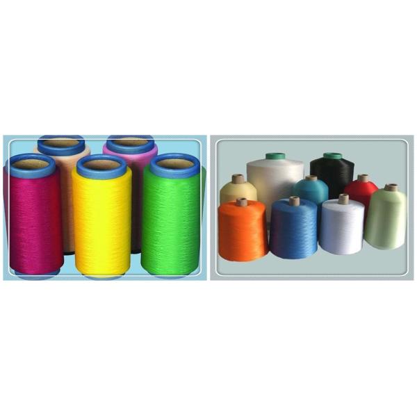 Colored Polyester Dope Dyed Yarn 100D/48F For Knitting Gloves / Socks