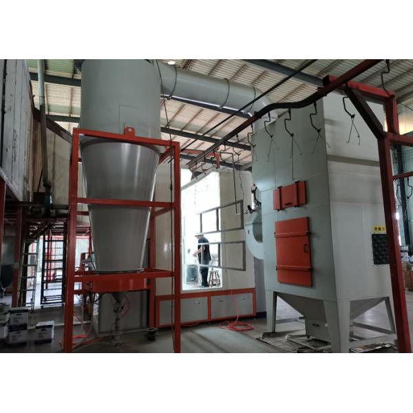 Steel Substrate Powder Coating Spray Booth Small Footprint Long Service Life